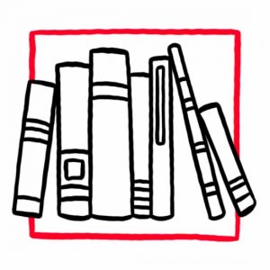 Illustration von Büchern als Symbol für den Leseraum
